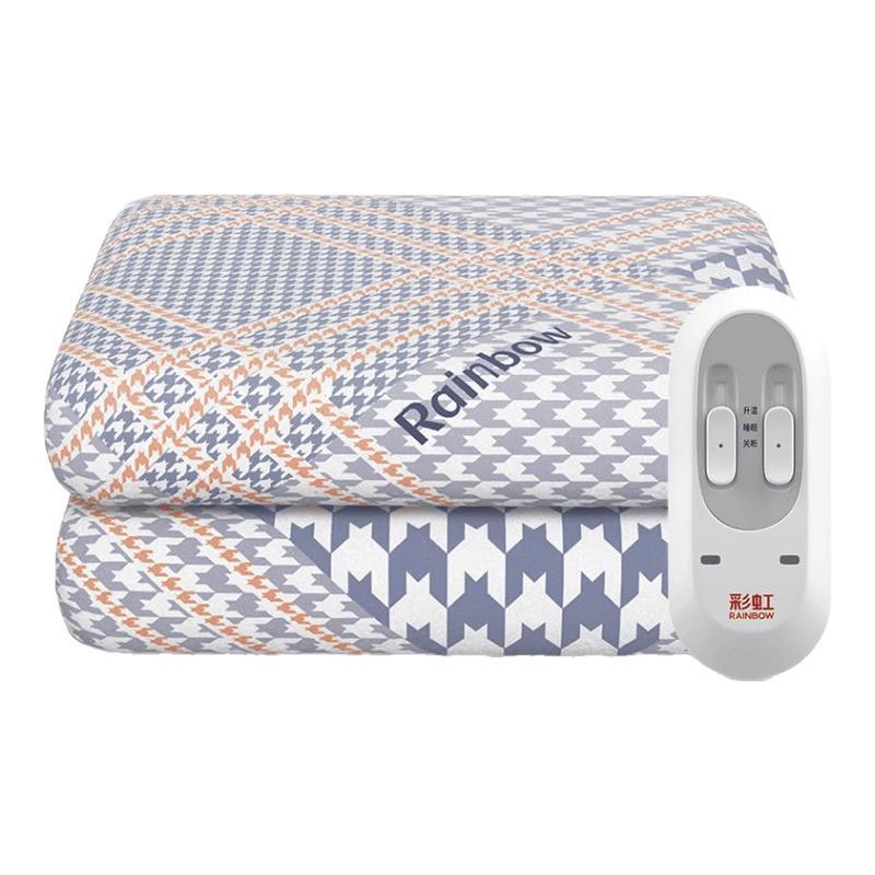 Rainbow Dual Control Electric Blanket with Overheat Protection CN plug (adapter included)