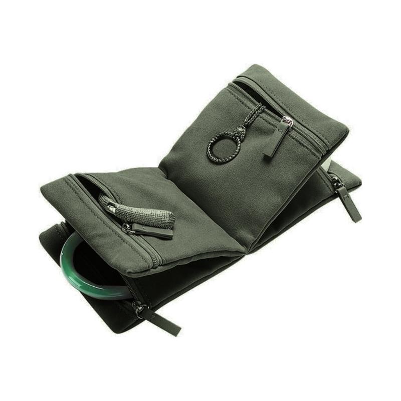 

Travels Jewelry Organizers for Women Necklace Holder and Earrings Storage Bag in Pink for Fashionable Travelersr зелений