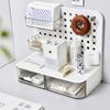 Hole Board Desktop Storage Drawer Office Perforated Board Small Card Ornaments Stand Display Storage Box Stationery Organizer