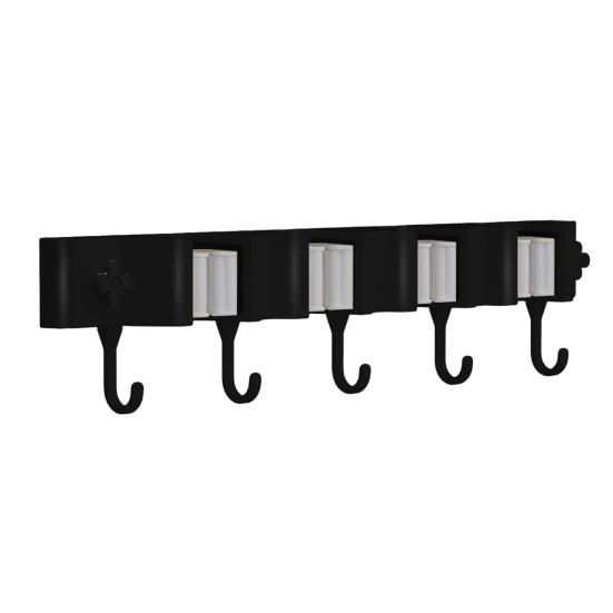 Wall Mounted Broom Holder Mop Rack Strong Load-bearing Easy To Install Universal Broom Hanger Tool Organizer Rack
