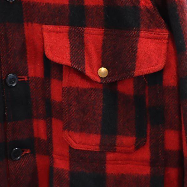 Wrangler Chaqueta de manga larga a cuadros vintage de los 70 L Serie roja Hombre Usado