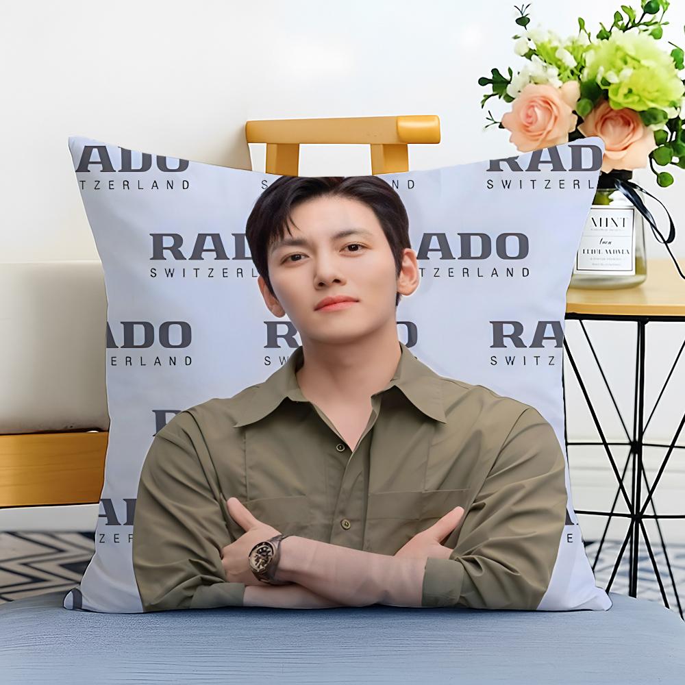 Funda de cojín Ji Chang wook Lavable Lino comodidad Suave para Sofá Cama Acogedor Hogar Decoración de Habitación