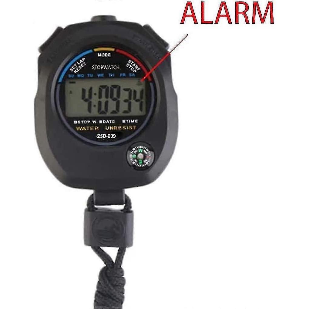 10 Stück Multifunktionale Elektronische Digitale Sportstoppuhr Timer, Großes Display Mit Datum Uhrzeit Und Weckfunktion, geeignet Für Sporttrainer Fitness-Coa