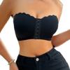 Trägerloses Bandeau-BH mit Frontverschluss Übergröße Push-Up Bequem Dünn