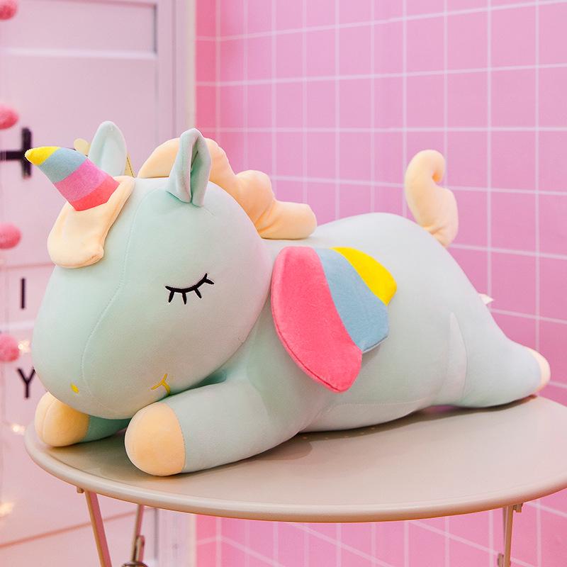 Unicorn Angel Plush Toy - Soft Sleeping Animal Pillow for Girls