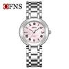 OFNS Women's Waterproof Rhinestone Luxury Quartz Watch with Roman Numerals