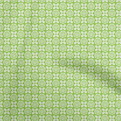 Cotton Flex Light Green Fabric Florals Sewing Craft Projects Fabric Prints By Yard 40 Inch