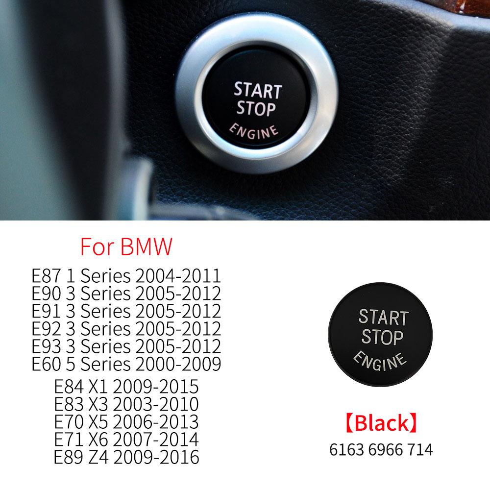 For BMW E87 E90 E91 E60 E70 E83 E70 Car Engine Start Stop Button Replace Cover Accessories for BMW X1 X5 X6 E71 Z4 1 3 5 Series