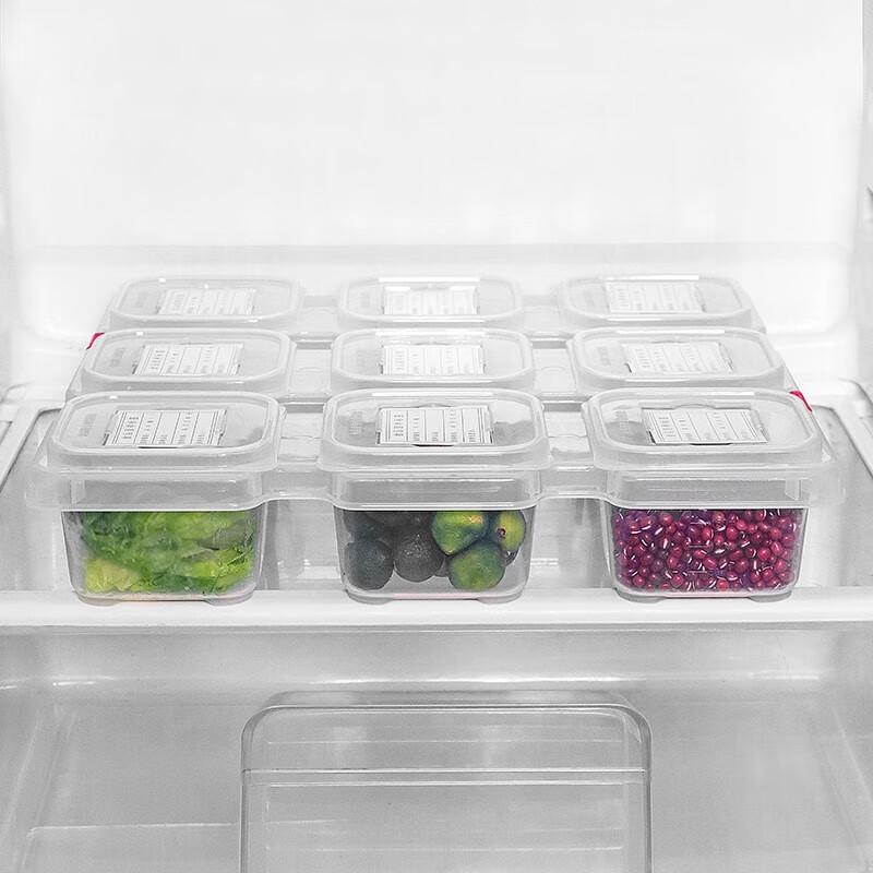 Debo 9-Compartment Food Sample Retention Box with Labels