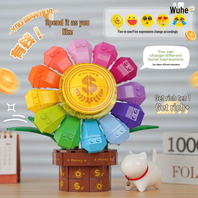 

Takasaki 3016 Handheld Money Flower Building Block Set Toy