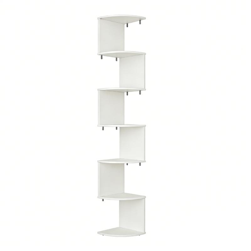Space Saving 7 Layer Wall Mounted Corner Shelf Perfect For Home Office Display Storage And Arrangement