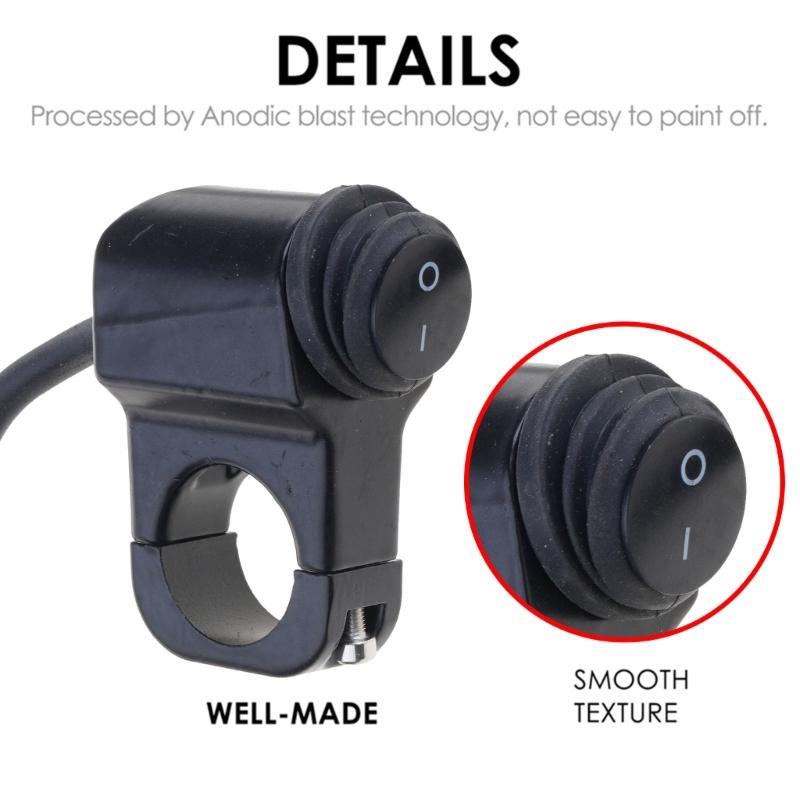 Upgrade Motorcycle Handlebar Headlight Button Switch On/Off Spot Light Switch