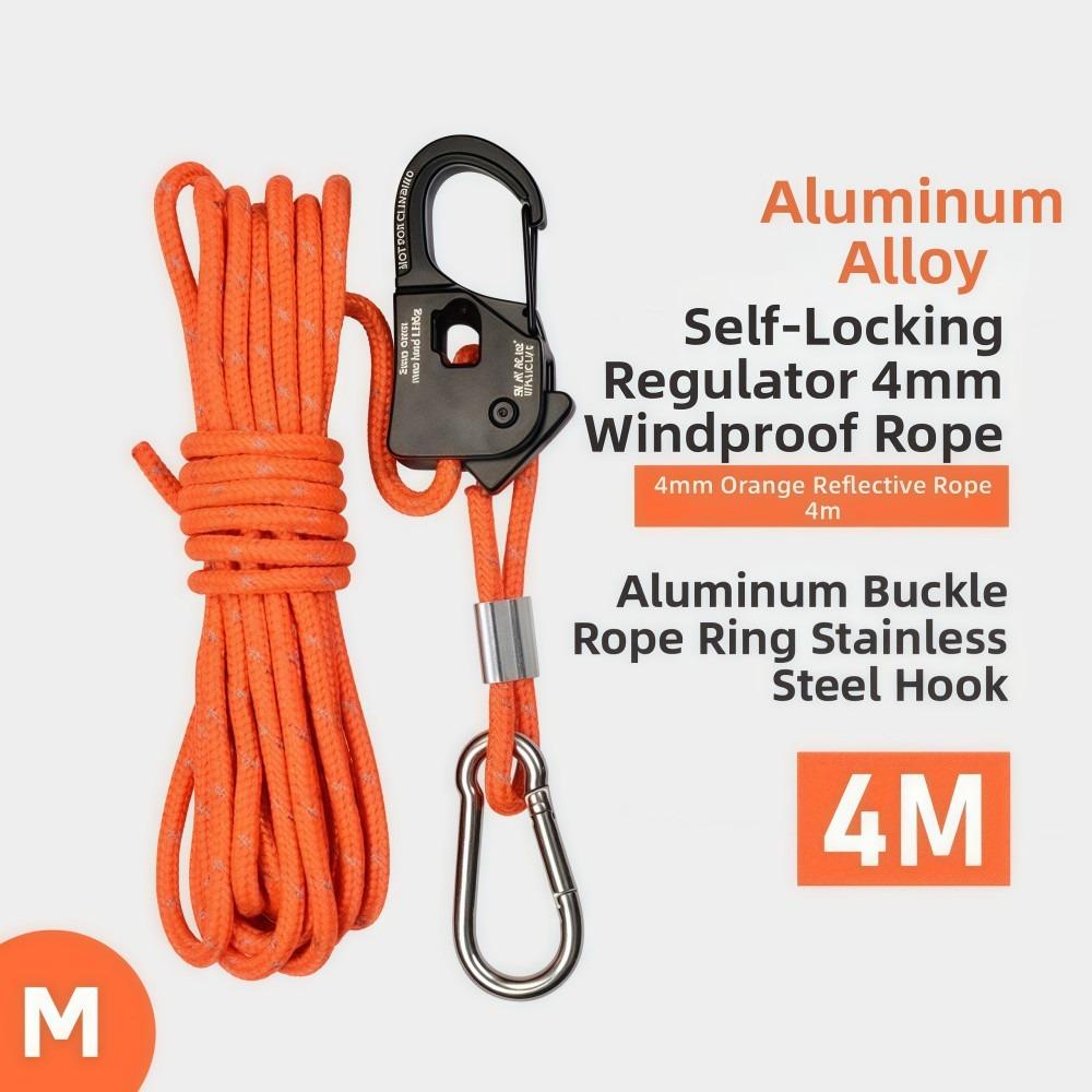 Aluminum Alloy Tent Rope Tensioner Stainless Steel Tarp Tightener  Outdoor Tool