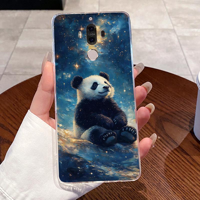 Jelly Casing For Huawei Mate 9 Coque Funda Clear Silicone Soft TPU Back Cover Cute Cat Rabbit Heart Protective Case Capa