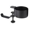 Aluminum Alloy Clamp-On Desk Cup Holder 360 Degree Rotatable Headphone Bag Hanger