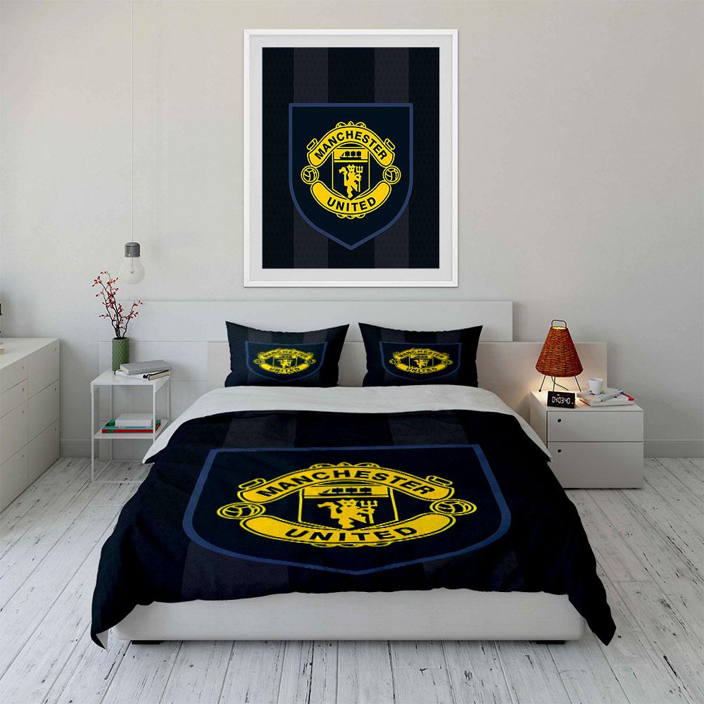Set Biancheria da Letto Manchester United Set Copripiumino Copripiumino Federe (1 * Copripiumino 2 * Federe, senza piumino)