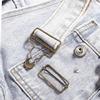 5 Sets Overalls Buckles Metal Suspender Replacement with Adjustable Slide Buckle for Jeans Suspender  Pants DIY Sewing Supplies