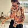 Luxury Scarf Cashmere Winter Pashmina Shawls Lady Wraps Design Plaid Floral Warm Scarves Blanket Stoles