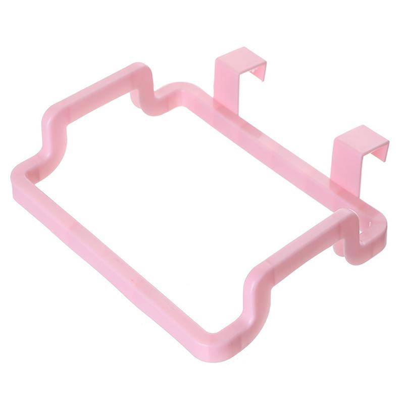 

Trash Rack Storage Garbage Bag Holder Cupboard Door Back Kitchen Garbage Rubbish Bag Cabinet Hanging Kitchen Organizer розовый