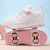 KIDS Four Wheel Skate Roller Shoes Sneakers Four Wheel Skating Shoes Children's Shoes Double Wheel Skating Shoes