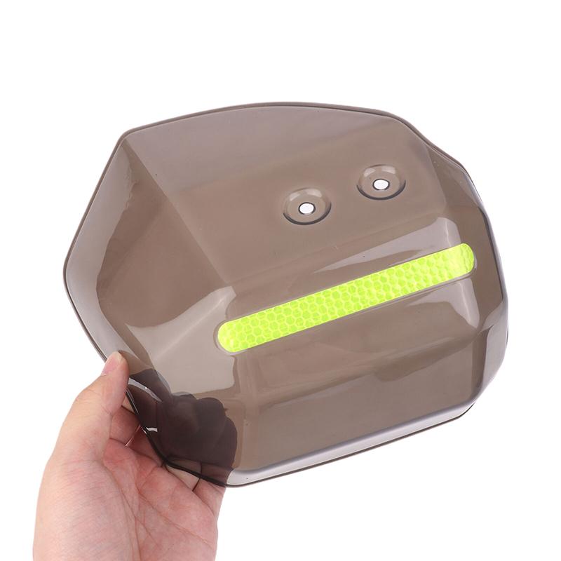 1 Set Wind Rain And Sun Protection Easy To Install Hand Guard For Scooter Motorcycle Atv With Night Reflective Strip