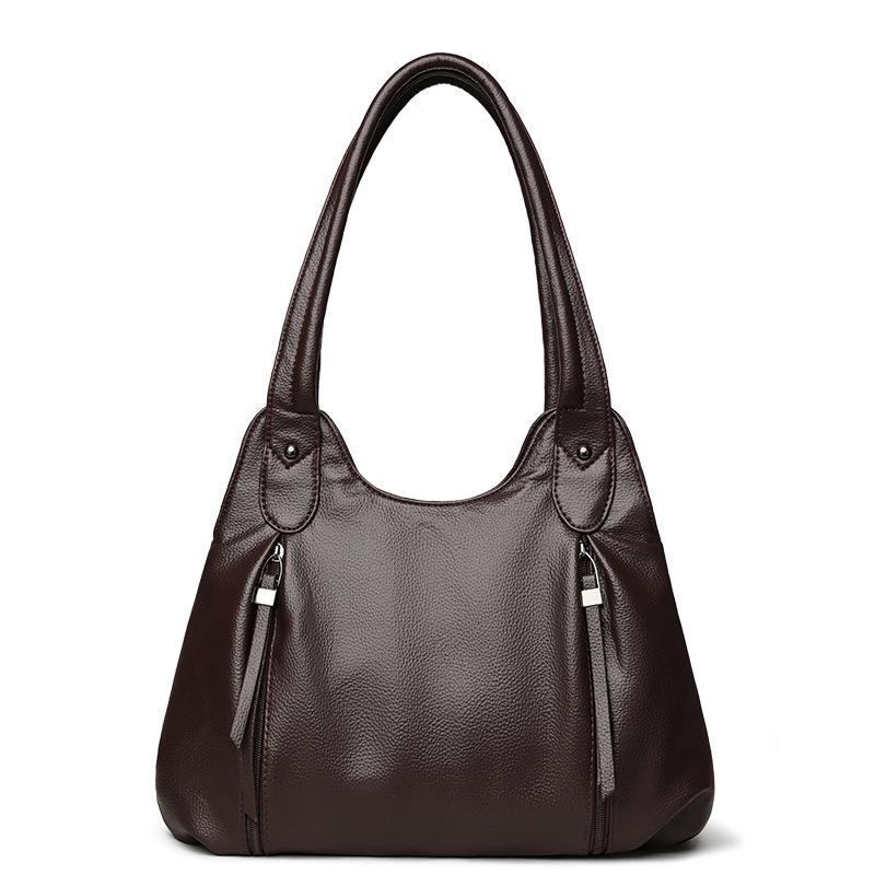 Women's Bag Large Capacity Portable Tote Bag Commuter PU Shoulder Crossbody Bag
