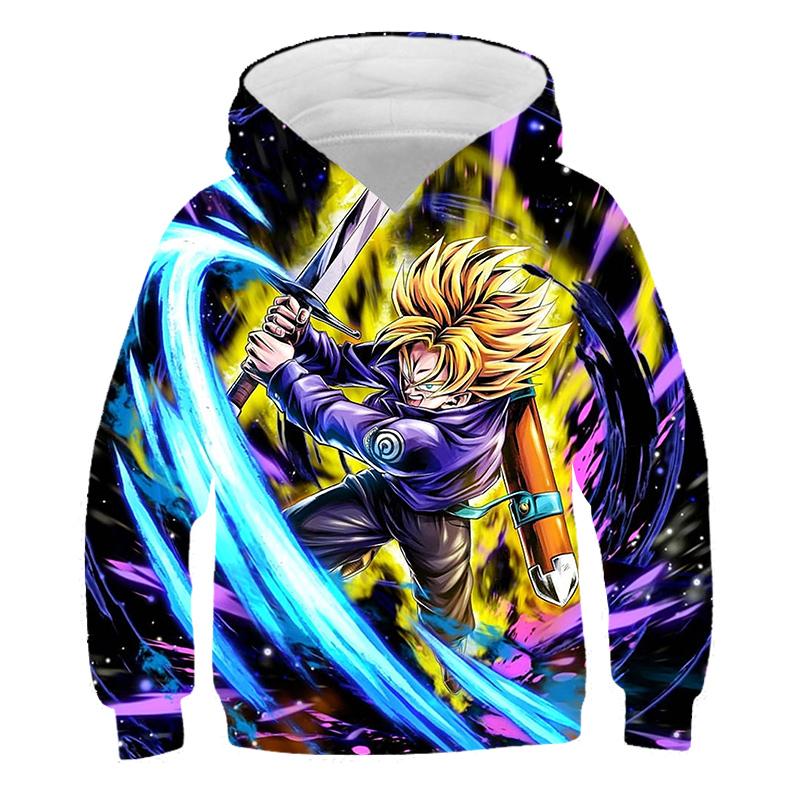 2025 Barn Japansk Anime Super Dragon Ball Pullover Super Goku 3D-trykk Gutt Streetwear Mote Genser Casual Dragon Ball Kul Hettegenser