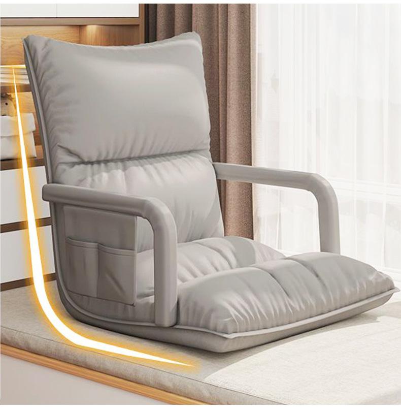 Lazy Sofa for Bedroom Bay Window – Backrest Recliner, Armchair, Tatami Mat, Casual Floor Chair for Relaxation