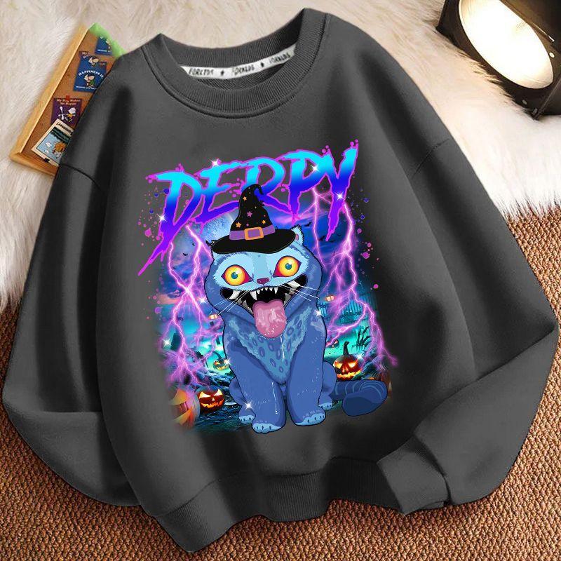 Children's Witch Hunt Team Hoodie, Spring and Autumn Boys' and Girls' Casual Long-sleeved Top