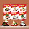 Christmas Gifts moc building blocks santa claus Micro Particle Building Blocks DIY Bricks Assembly Model toy for Children 6 year