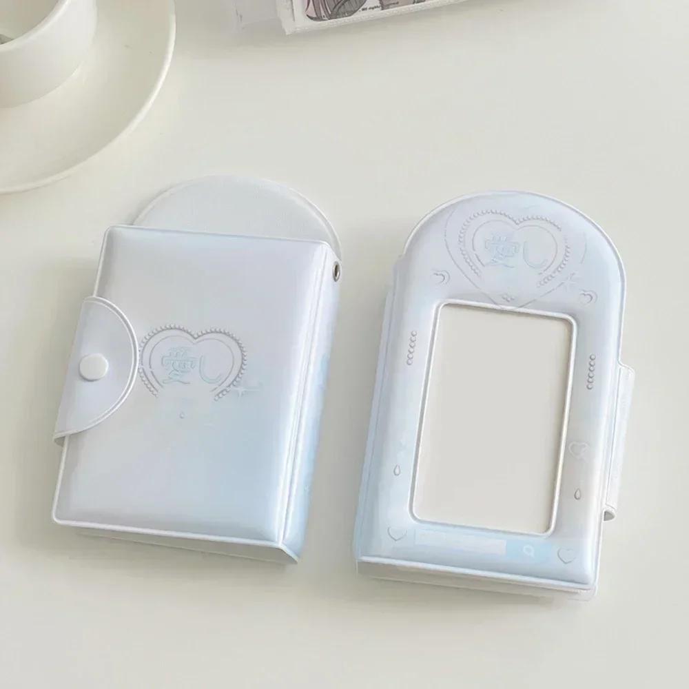 Three Inch Photo Album Pendant Card Storage Photocard Holder Sweet INS Hollow Photo Album Idol Card Collection Book Wholesale