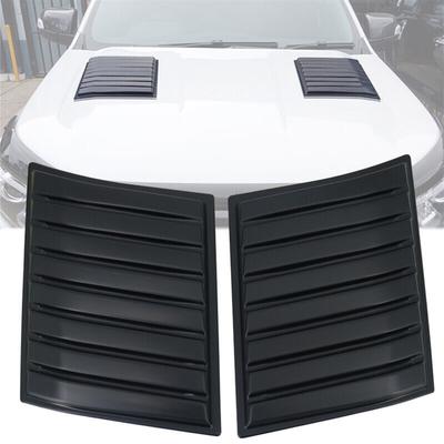 2PCS Side Air Vent Bonnet Hood Cover Trim For Ford Ranger 2012-2022 ABS Plastic