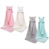 Cartoon Design Baby Hooded Towel Fleece Washcloths Wash Bathrobe Blanket for Children Unisex