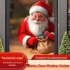 Santa Claus PVC Window Sticker for Festive Decoration