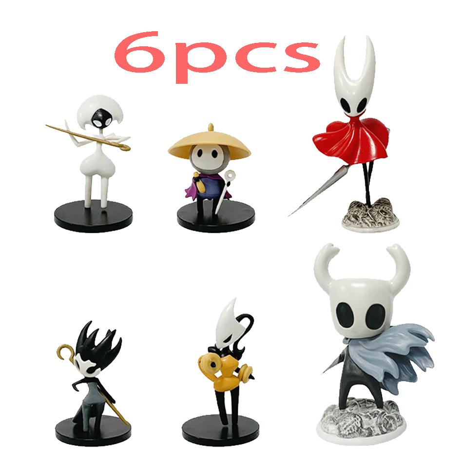 6-8pcs/set Hollow Knight Toys Anime Game Figure The Knight Action Figure Hornet/Quirrel Figurine Collectible Model Doll
