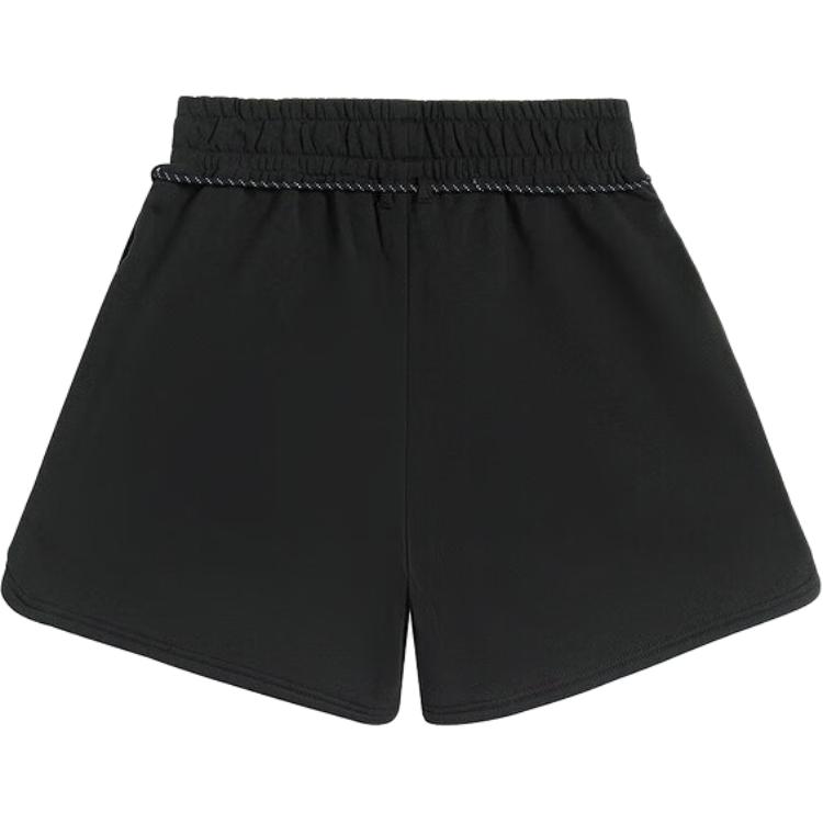 Puma Loose Fit Drawstring Solid Color Casual Shorts Women Shorts Black 626875-01