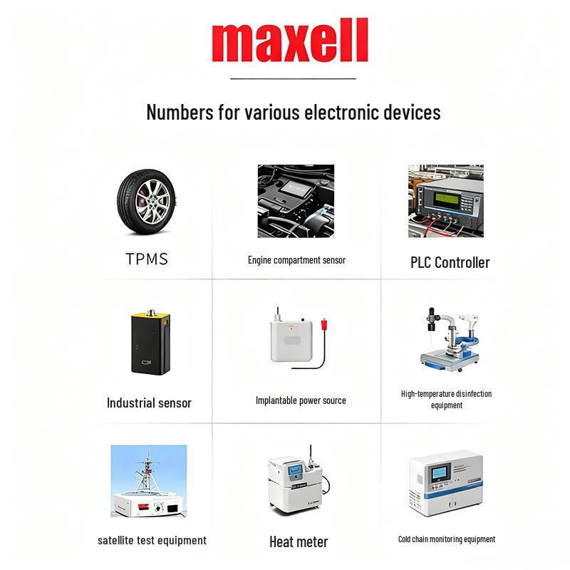 Maxell CR2032HR High-Temperature Button Battery for Tire Pressure Sensors