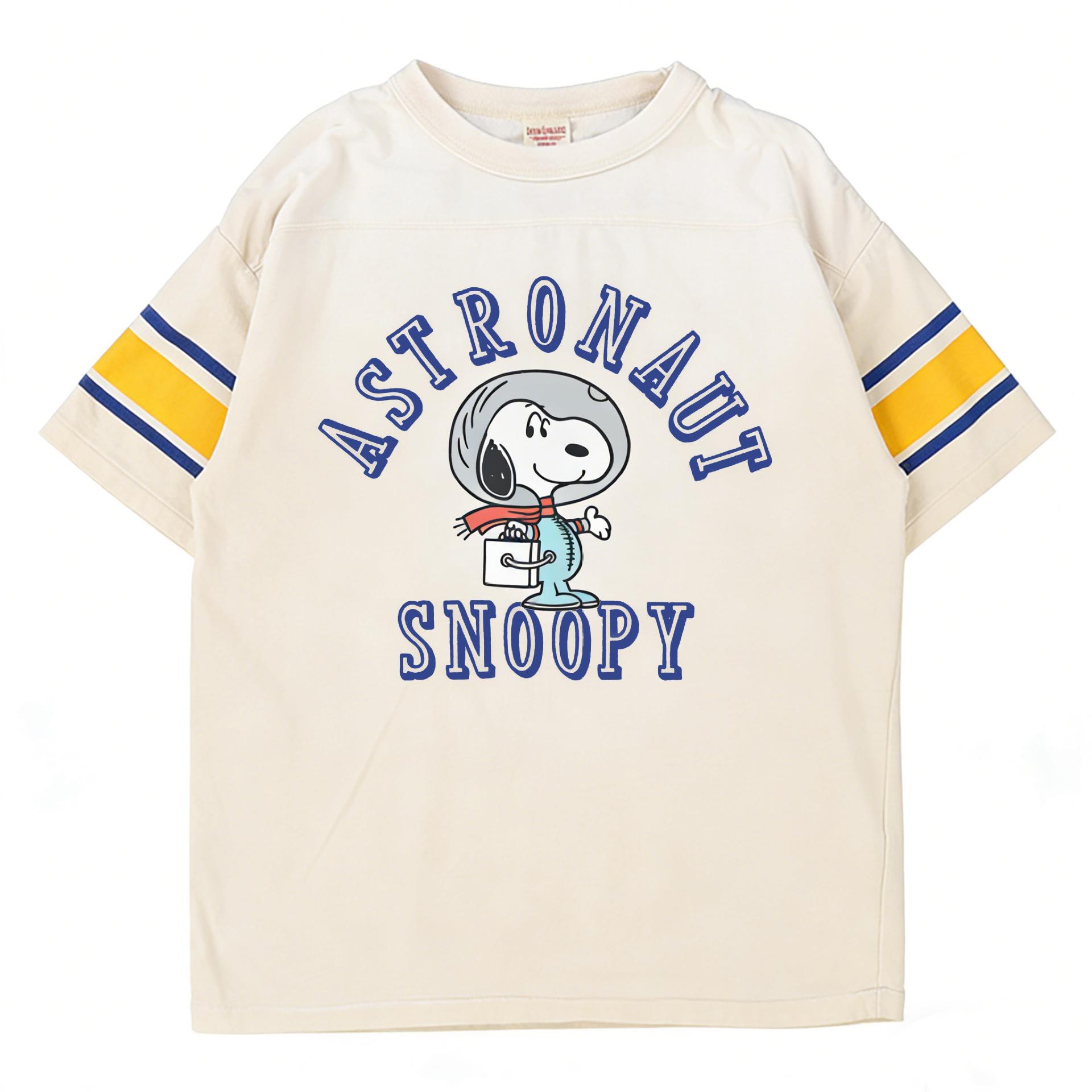 Boys New Summer Japanese Trendy Snoopy Astronaut T-Shirt by DD 120cm покинуть белый