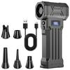 Turbo Blower Electric Air Duster Jet Fan Blow Snow Car Violent Fan Cleaning Blowing Tool With Outlet Nozzles 110000RPM Blow And Suction 2 In 1