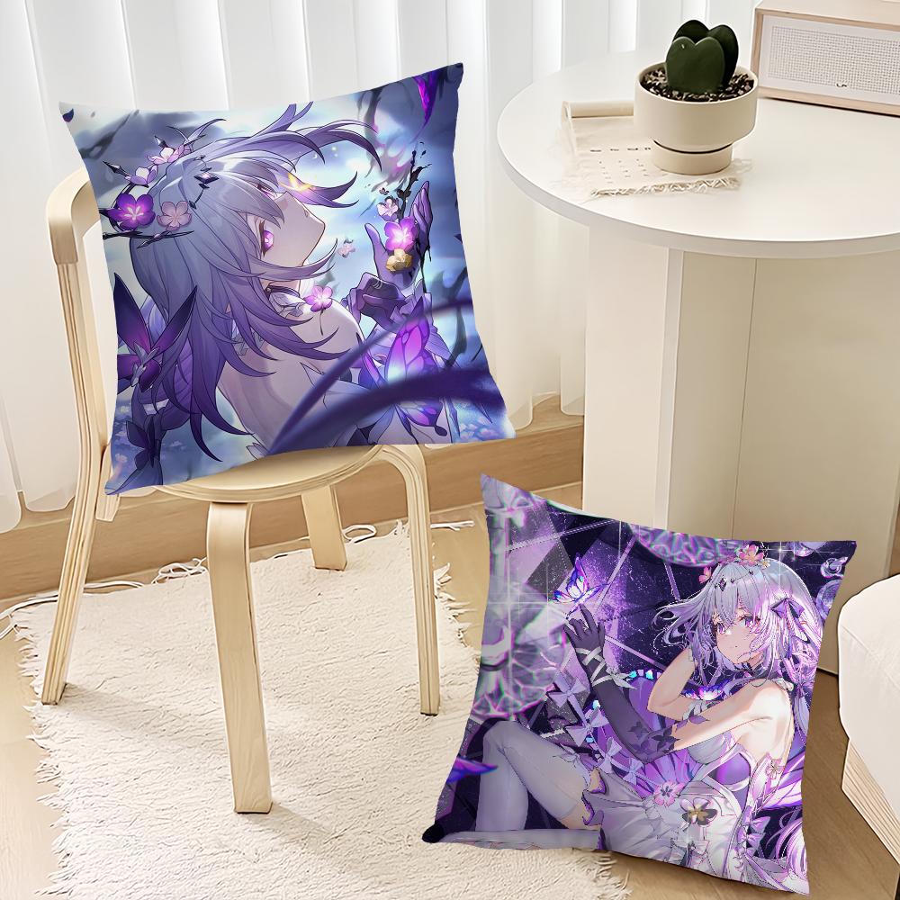 Castorice Game Honkai Star Rail Cushion Cover Cushion Room Bedroom Headboard Sofa Living Backrest Nap Time Pillow Case