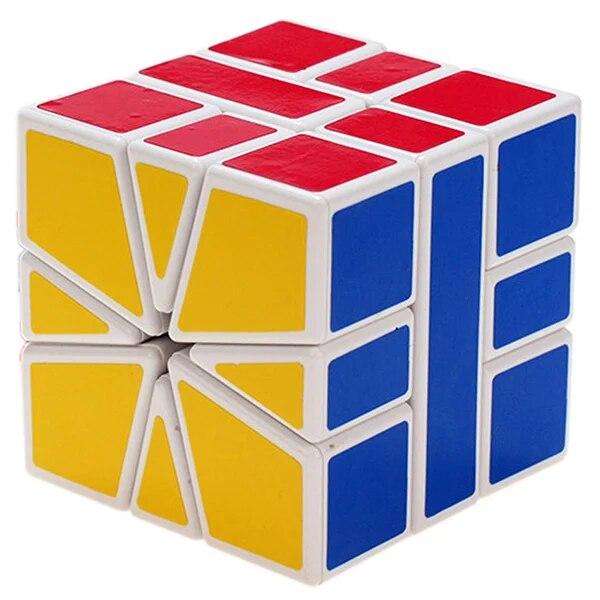 Sengso Square-1 SQ 1 One ShengShou ПВХ наклейки Волшебные кубики Square1 Головоломка Черно-белая сторона Magictrick Cubus SQ-1 Игрушки 10 лет белый