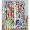 Bohemian Retro Window Area Covering for Bedroom Lightweight Fabric Polyester Sunshading Window Decorative Boho Printing Finished