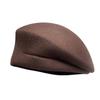 Elegant Wool Beret Women'S Autumn And Winter Face Is Small And Versatile Fashionable Painter'S Hat Pleated Slanted Top Design Top Hat