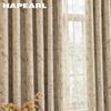 1PC NAPEARL French Retro High-end Beige Printed Curtains Full Blackout Curtains for Bedroom Living Room Balcony Window for Home Decor