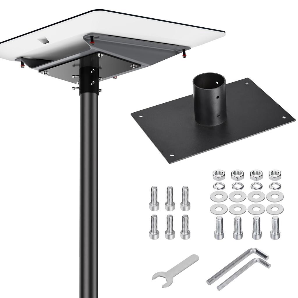 Adattatore Tubo Piatto ad Alte Prestazioni Starlink da Fabbrica con Opzioni di Montaggio su Palo/Tetto Kit di Installazione Satellite Mini Starlink