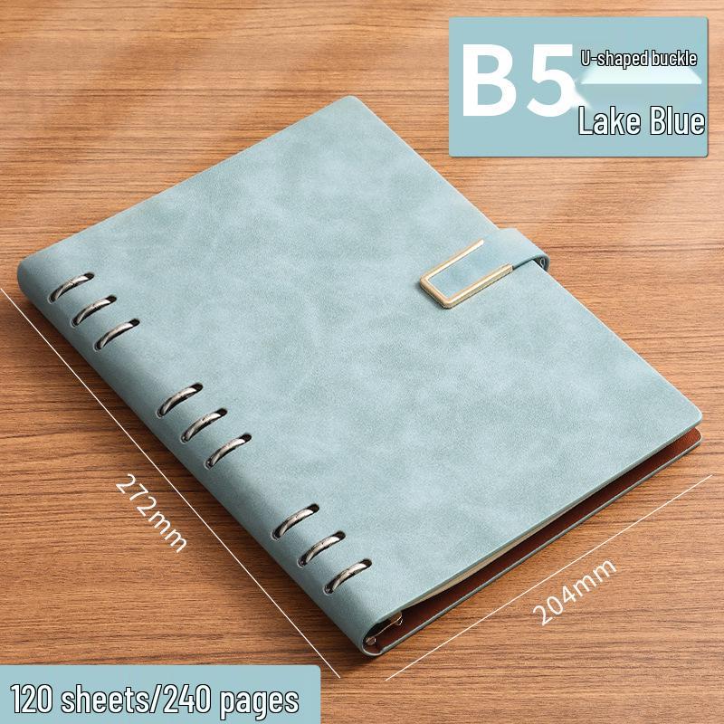 Customizable Simple Business Loose-Leaf Notebook Binder with Printable Logo