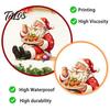 Durable Festive Glass Stickers Santa Claus Wall Sticker, Waterproof PVC Decal, Removable Decorative DIY Holiday Scene Layout Art for Windows And Doors