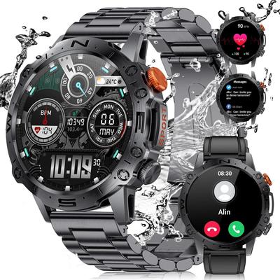 SACOSDING New Bluetooth Call Smart Watch Music Weather 1.43 Inch Heart Rate Blood Pressure Blood Oxygen Multi-sports Smart Watch