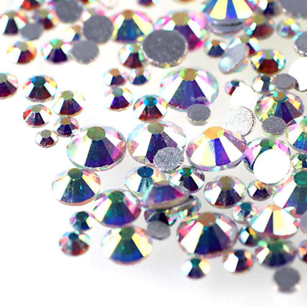 

1440Pcs Crystal Ab Round Nail Art Rhinestones 2.0mm Flat Back Mixed Colors 3D Nail Decoration Art Accessories Rhinestones 0.2X0.2X0.15CM