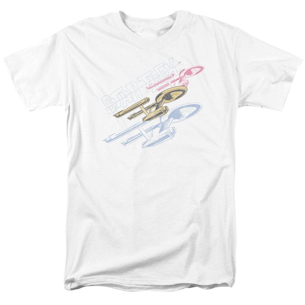 Star Trek Comics Retro Tri Enterprise T-Shirt Adult Child Toddler L